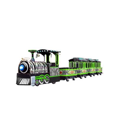 China Amusement Park Rides Electric Games Train Trackless Ride 12800*1060*1900mm for sale