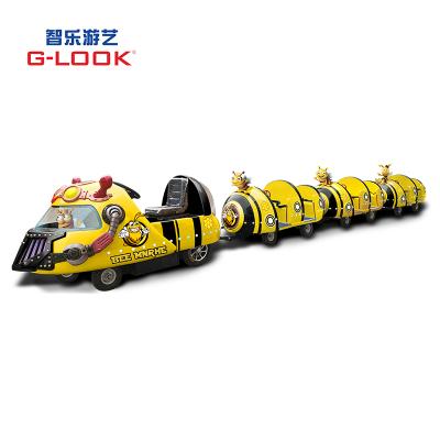 China Kids Mini Train Ride Electric Trackless Train Outdoor Amusement Park Rides On Sale 2000*1100*1200MM for sale