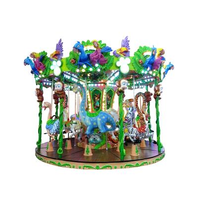 China 2020 amusement park jungle carousel animal horse for sale JUNGLE CAROUSEL-INDOOR for sale