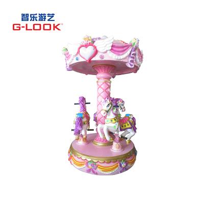 China 3 Seats Rotating Mini Electric Carousel Horse For Sale 1400*1400*2470 Mm for sale