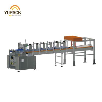 China Automatic Food Drop Case Packer Machine With Kind Bottles Of Oval, Secylinders, Rectangular for sale