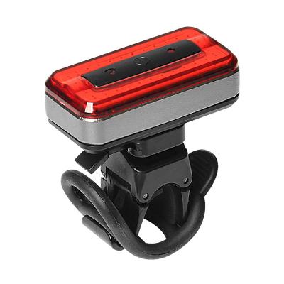 China Mountain Bike Equipment USB Bicycle Tail Light Night Riser XK00002 Charging Riser Rear Warning Light for sale