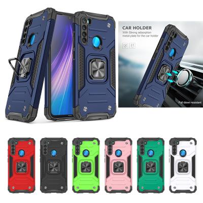 China Magnetic Full Protective Car Cover Bag Shell Fundas For Xiaomi Redmi Note 8 Pro Case Magnetic Holder Ring Shockproof Armor Case For Redmi 8 Back Cover 8A for sale