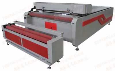 China Felt roll laser cutting DT-1830 Large bed auto feeding fabric CO2 Laser cutting machine for sale