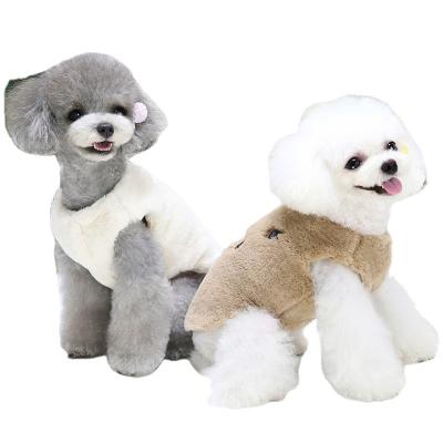 China Fashionable Designer Luxury Winter Pet Novelty Warm Flannel Dog Clothes for sale