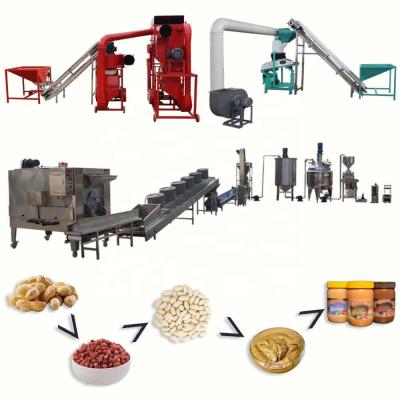 China Easy Operation All Machines Complete Industrial Efficiency Automatic Peanut Butter Production Line for sale