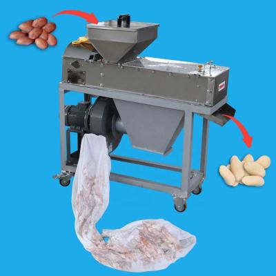 China High Peel Rate Cheap Commercial Automatic Peanut Red Skin Dry Rate Peeler Peanut Peeling Machine for sale