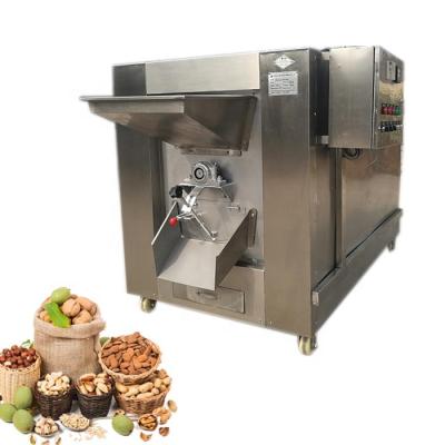 China New Automatic High Efficient Gas Soybean Peanut Roasting Electric Heating Machine Thickened Insulation Layer Size SS 304 South Africa Kenya for sale