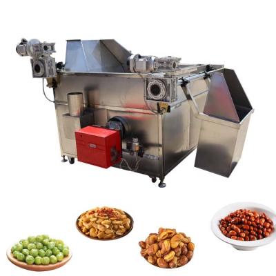 China Hot Selling Stainless Steel Automatic Peanut French Fries Backup Peanut Oil Bean Frying Machine for sale