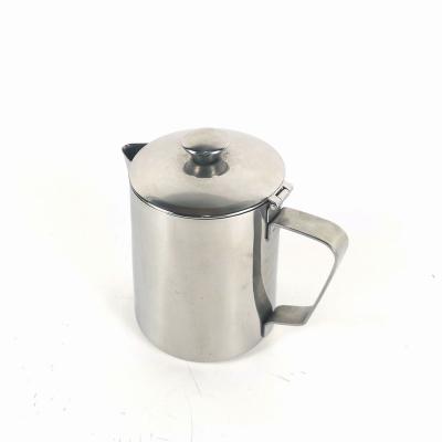 China GOURMAID Stainless Steel Sustainable Milk Steaming Pitcher With Cover for sale