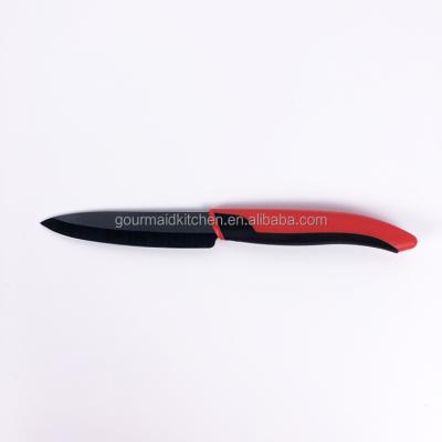 China GOURMAID Viable Premium Quality Black Zirconia Ceramic Knife 4 Inch Fruit Zirconia Ceramic Knife for sale