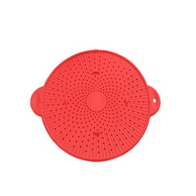 China GOURMAID Silicone Kitchen Heat Resistant Instruments Splatter Screen for Frying Pan Steam Releasing Splatter Screens for sale