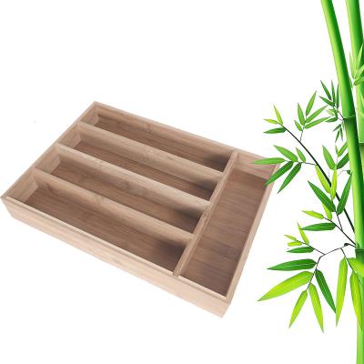 China GOURMAID Modern Kitchen Utensil Organizer Bamboo Drawer Organizer for sale