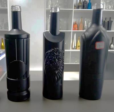 China Package 750ml, 700ml mats wine viewing with cork cap, in flint glass material, premium wine bottle for sale