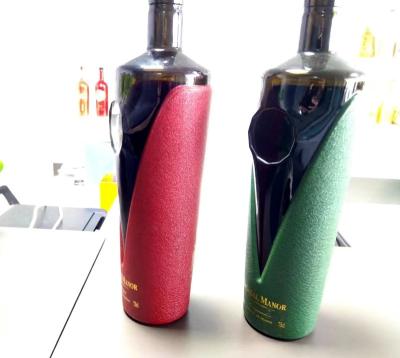 China 750ml package, 700ml sculpture viewing, matting wine color, made of flint glass material, premium wine bottle for sale