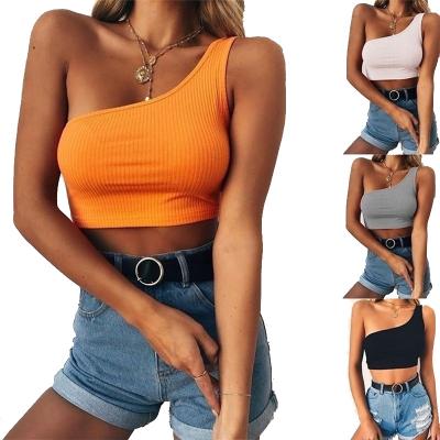 China QUICK DRY Wholesale Cheap Lady Fashion Summer Casual White Plain Sports Bra Girls Crop Tops Workout Sexy Sleeveless Shirts Tank Tops for sale