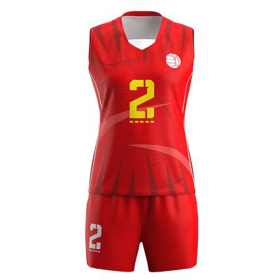 China Wholesale Womens And Mens Volleyball Suit Sports Antibacterial Breathable Tank Top Shorts for sale