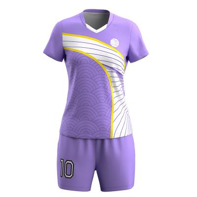 China Latest Antibacterial Design Fashionable Volleyball Set Durable Wearable Jersey Shorts For Sale for sale