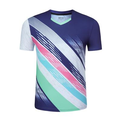 China Polyester spring and summer couple new printing volleyball suits quick-drying color-blocking volleyball suits team competition sports for sale