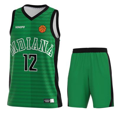 China High Quality Custom Made Antibacterial Basketball Clothes Suit Perfect Printing Fashionable Sport Wear for sale