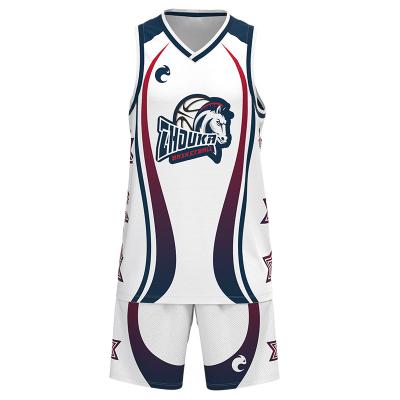 China Custom Made Full-Body Basketball Suits Antibacterial Back Custom Embroidered Custom LOGO Sublimation Process Tank Top Fabric Breathable for sale