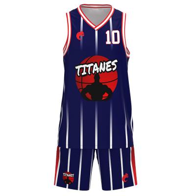 China Wholesale High Quality Antibacterial USA Size European Size Custom Blue Basketball Wear Custom Basketball Tank Top for sale