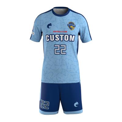 China Breathable Leicester Cheapest Long Sleeve Sublimated Soccer Jerseys Argentina Soccer Jersey For Wholesales for sale