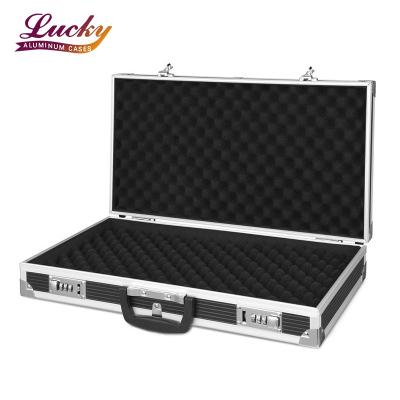 China Waterproof Shockproof Dustproof Aluminum Framed Pistol Gun Pistol Case Hard Lock Carry Case High Quality for sale