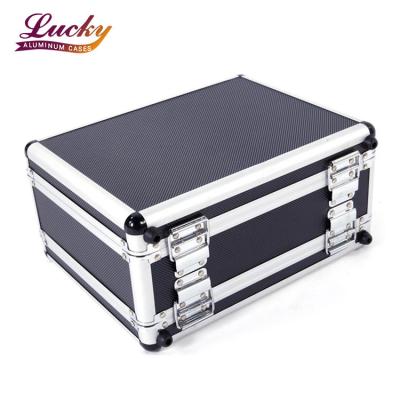 China Portable Lockable Aluminum Hard Carrying Case Tool Box Briefcase Tool Case Waterproof Shockproof Dustproof Case for sale