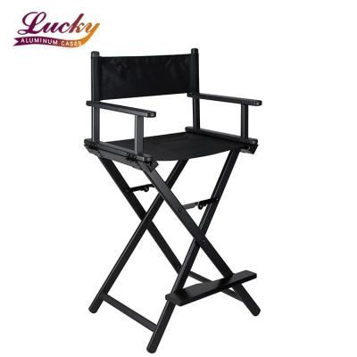 China Modern Folding Professional Makeup Chair Aluminum Alloy Folding Chair Makeup Artist Directors Face Painters Chair for sale