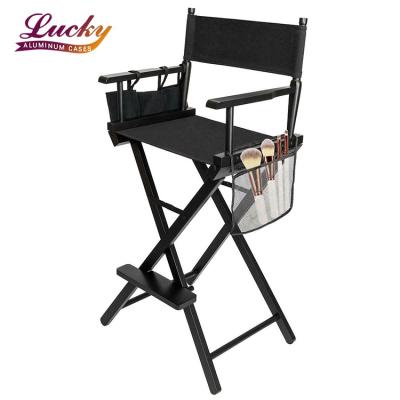 China NEW Fashion Makeup Artist Light Director Chair Folding Chair Aluminum Frame Makeup Chair for sale