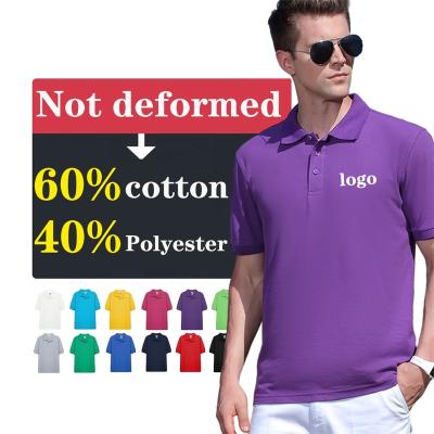 China Hot Selling Anti-wrinkle Custom Embroidered Logo T-shirt Men's Plain Golf Polo Shirt Mens Polo Shirts Cotton Polo Shirt for sale