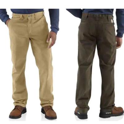 China Hotsale OEM ODM Canvas FR Work Trousers HRC2 Fire Resistant Fire Retardant Cargo Pants for sale