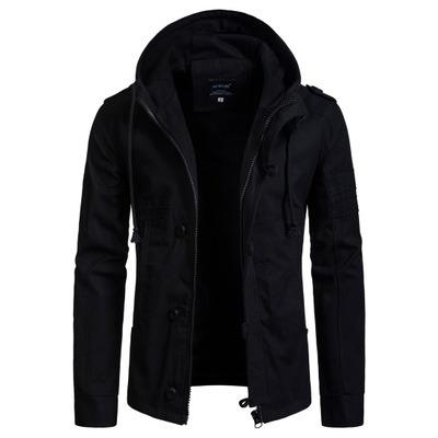 China Sustainable Winter Men Coat Cotton Padded Hooded Down Coat Casual Jacket Loose Outwear for sale