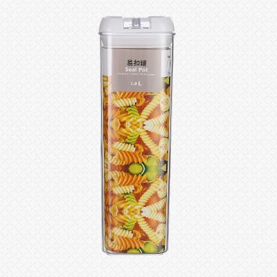 China Freshness Preservation Food Grade Rectangle Airtight Material Plastic Food Containers 1.9L 1.2L 0.8L 0.5L for sale