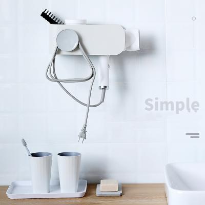 China Sustainable Professional Wall Mounted Design Storage Racks Hair Dryer Holder And Rack Hair Dryer Rack for sale