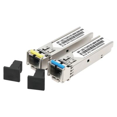 China FTTH FTTB FTTX Network BIDI 20KM SC 1.25g SFP Module SFP Transceiver Packing gbic for sale