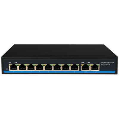 China Support PoE IP Camera 10/100/1000mbps Smart 8 Ports Gigabit POE Switch PoE Network For IP Camera for sale