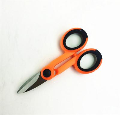 China Durable fiber optic aramid scissors duarably single fiber stripping scissors fiber optic optic hand tool for sale