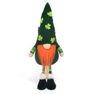 China Fashional 47cm St Patrick's Day Gnome Doll Holding Super Cute Gnome Customized Patrick Holiday Home Decor for sale