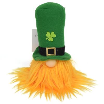 China Lighting St. Patrick's Day Gnome Toys Decoration Saint Patrick Handmade Gnome LED Lights Doll Ornaments for sale