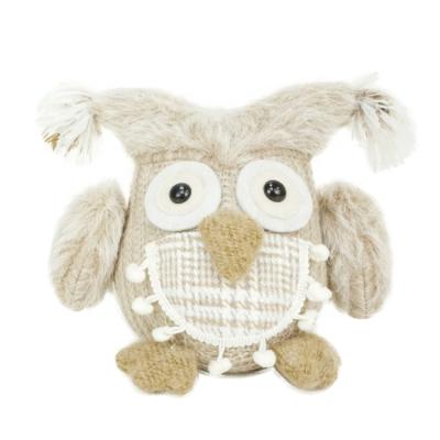 China Owl Shape Sand Bag Door Custom Made Minimalist Close Up Plush Owl Decoration Home Stuffed Ornament Doorstops for sale