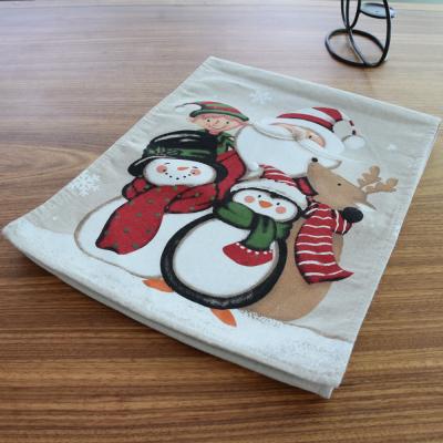 China New Christmas Friendly Table Cloth Numbers Rectangular House Printed Tablecloth For Christmas for sale