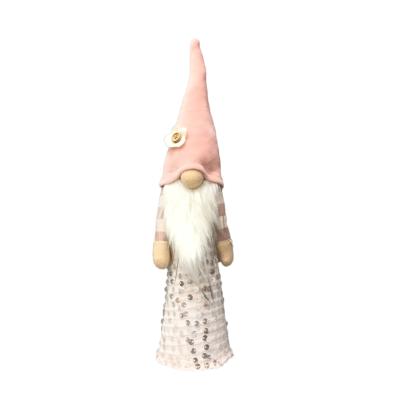 China Nordic Velvet Europe Style Holiday Decorations Tomte Christmas Ornament Christmas Sequin Gnomes Decor with Sequin in Body for sale