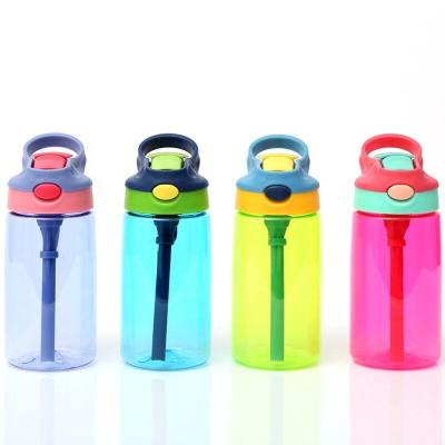 China 2021 Cute BPA Free Sustainable Kids Insulated Milk Bottle Plastic Water Bottle With Cloth Shell And Straw for sale