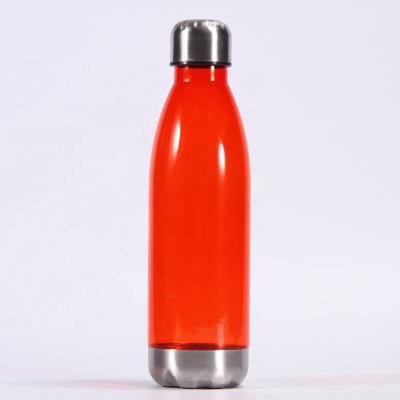 China China New Style Stainless Steel Lid Clear Sustainable Water Bottle Kids Plastic Botlewater Bottle for sale