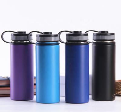 China Durable Wide Mouth Double Wall Vacuum Insulated Stainless Steel Thermos Flask Insulated Running Water Bottle for sale