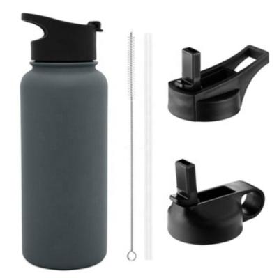 China PORTABLE Stainless Steel Vacuum Water Bottle Double Insulated Flask With Rubber Coated Water Bottle for sale