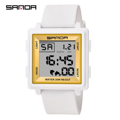 China Electronic Digital Teenage Multifunctional Fashion Watch SANDA 363 Chronograph Student Sports Watch For Boys Girls for sale