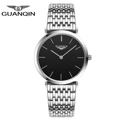 China Luxury Chronograph Guanqin Sapphire Glass All Stainless Steel Couples Watch For Wedding Gifts for sale